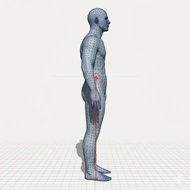 Waist to ankle measurement