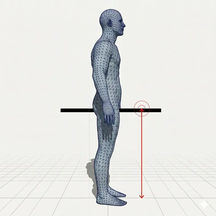 Crotch to ankle measurement