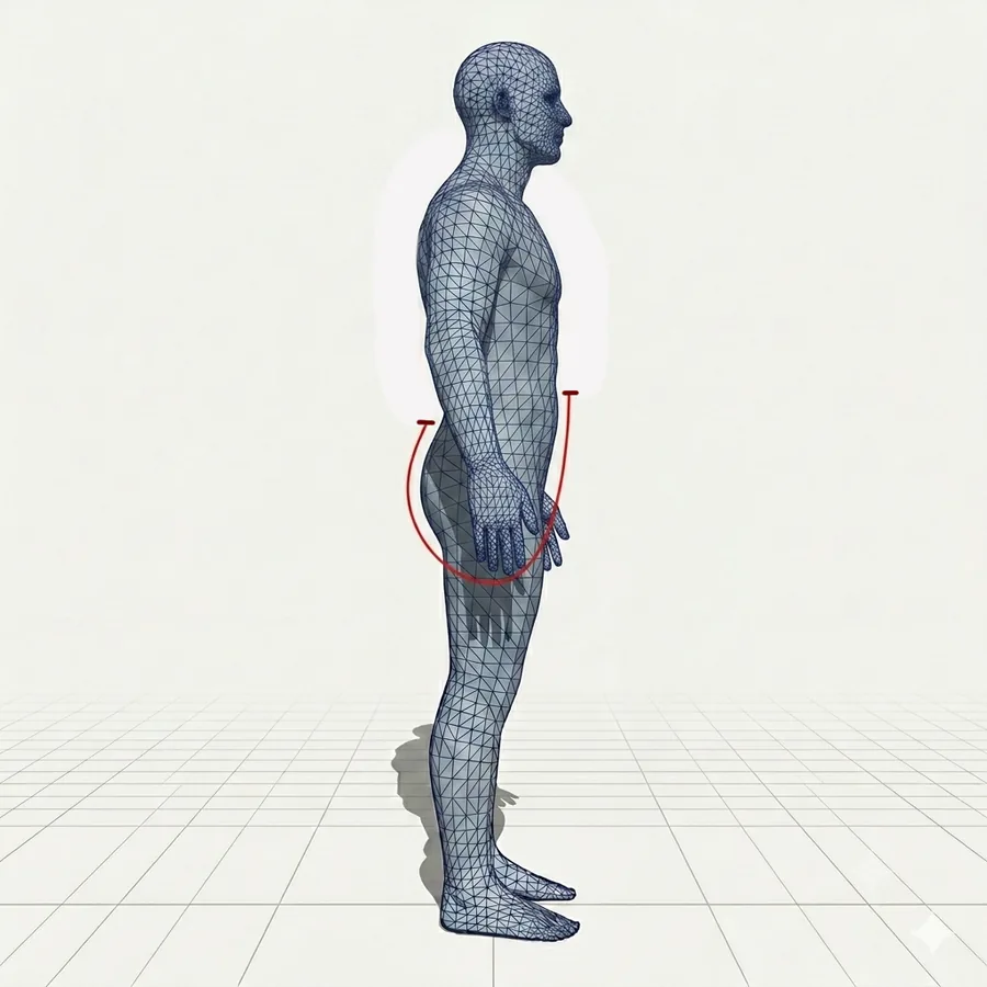 Bellybutton to Lower Back measurement