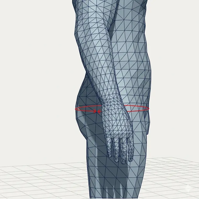 Hip circumference measurement