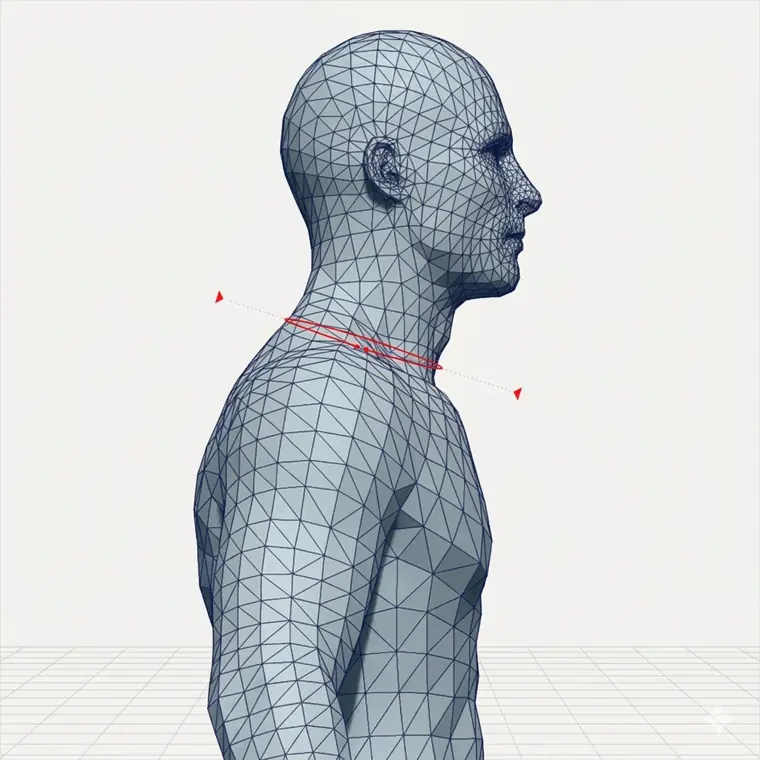 Neck circumference measurement