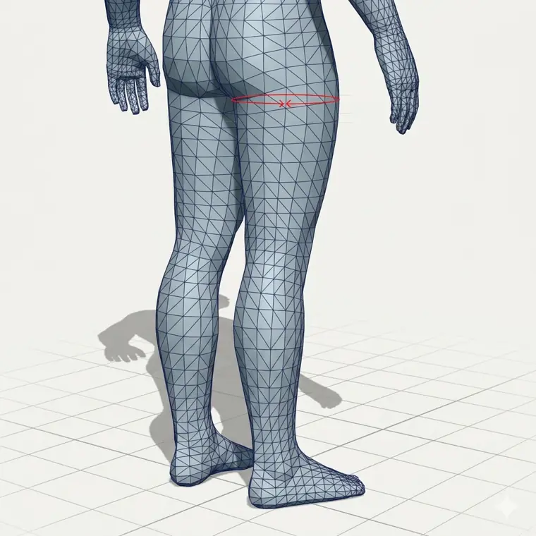 Thigh circumference measurement