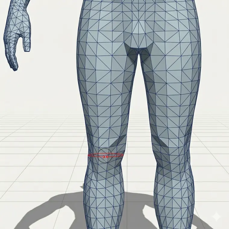 Knee circumference measurement