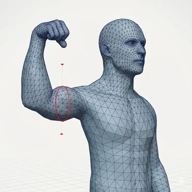 Bicep circumference measurement