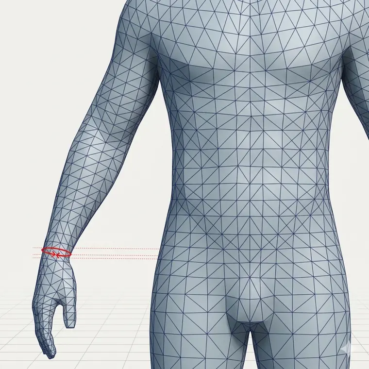 Wrist circumference measurement